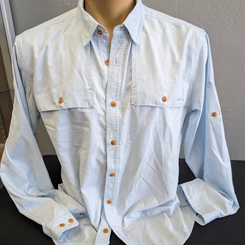 Orvis Shirt Active Fit Performance Fishing Button Up Outdoors Men's Large